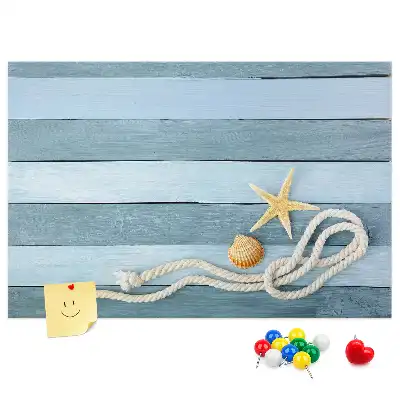 Cork memo board Boards stripes seashell