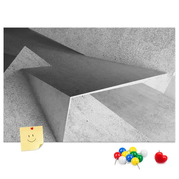Abstraction printed cork board triangles