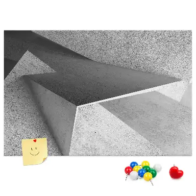 Printed Cork Board Triangles abstraction