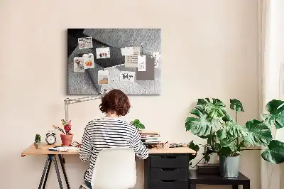 Abstraction printed cork board triangles
