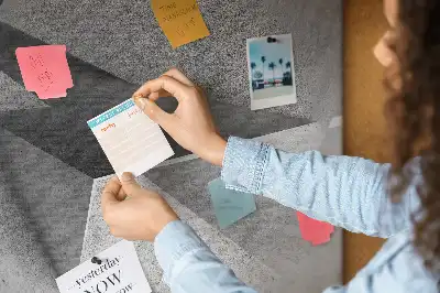 Abstraction printed cork board triangles