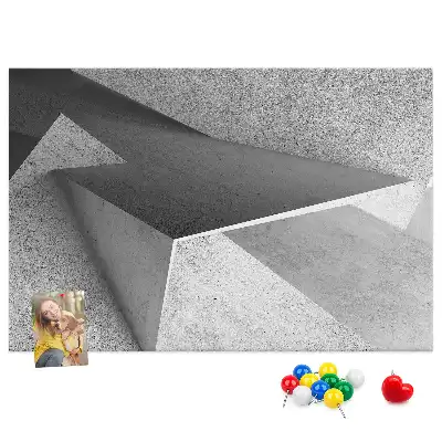 Abstraction printed cork board triangles