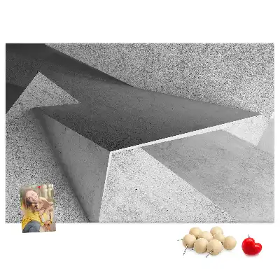 Abstraction printed cork board triangles