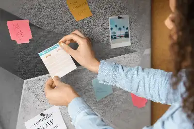 Abstraction printed cork board triangles