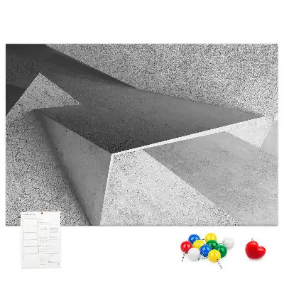 Abstraction printed cork board triangles