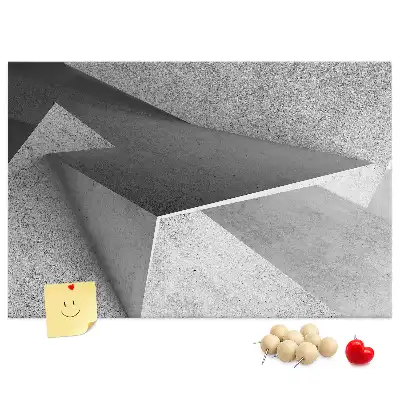 Abstraction printed cork board triangles