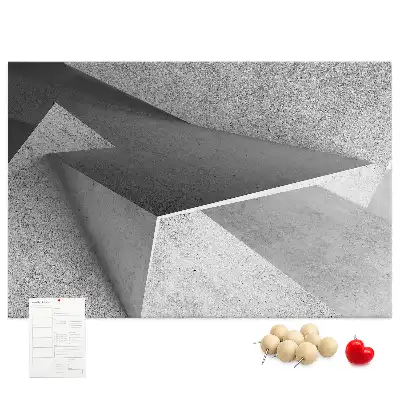 Abstraction printed cork board triangles