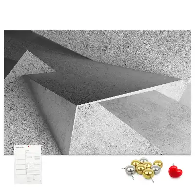 Abstraction printed cork board triangles