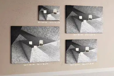 Abstraction printed cork board triangles