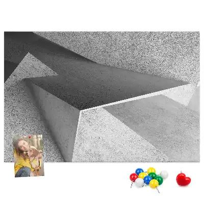 Abstraction printed cork board triangles