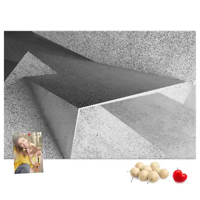 Abstraction printed cork board triangles