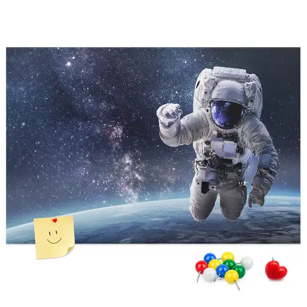 Astronaut Printed Cork Memo Board