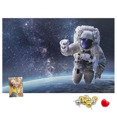 Printed Cork Memo Board Astronaut