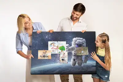 Printed Cork Memo Board Astronaut