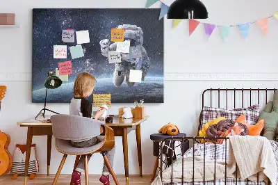 Astronaut Printed Cork Memo Board