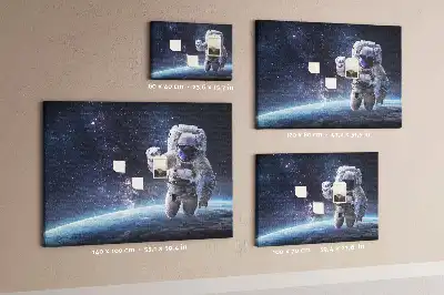 Astronaut Printed Cork Memo Board
