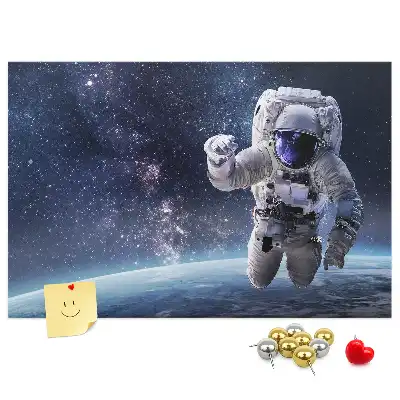 Astronaut Printed Cork Memo Board