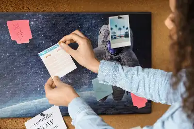 Astronaut Printed Cork Memo Board