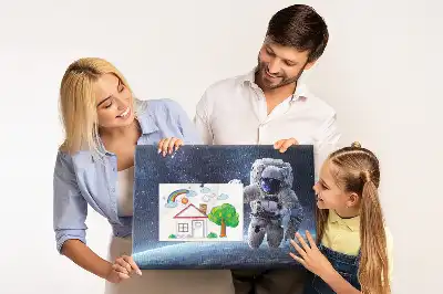 Printed Cork Memo Board Astronaut