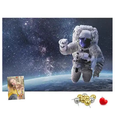 Astronaut Printed Cork Memo Board