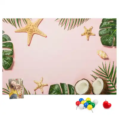 Printed Cork Board Summer mood