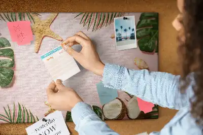Printed Cork Board Summer mood