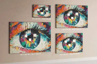 Human Eye Pupil Printed Cork Memo Board