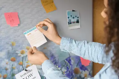 Printed Butterfly in the Meadow Cork Board