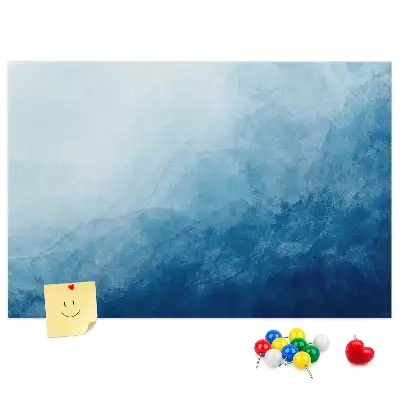 Water Abstraction Printed Cork Memo Board