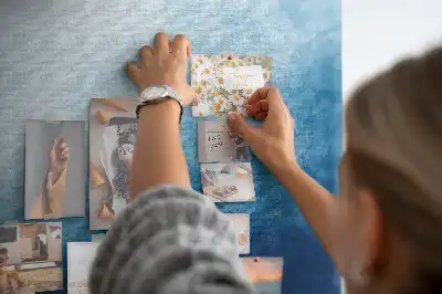 Water Abstraction Printed Cork Memo Board