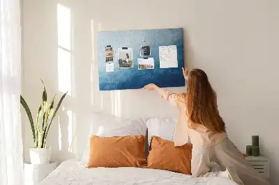 Water Abstraction Printed Cork Memo Board