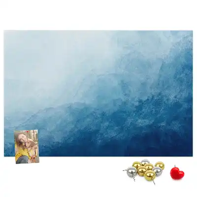 Water Abstraction Printed Cork Memo Board