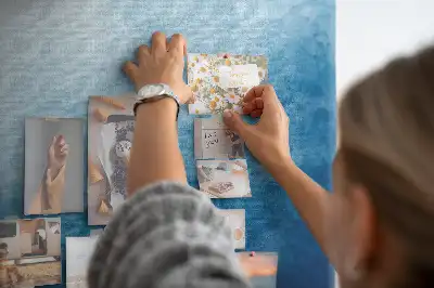 Water Abstraction Printed Cork Memo Board