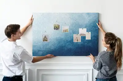 Water Abstraction Printed Cork Memo Board