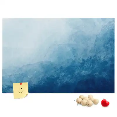 Water Abstraction Printed Cork Memo Board