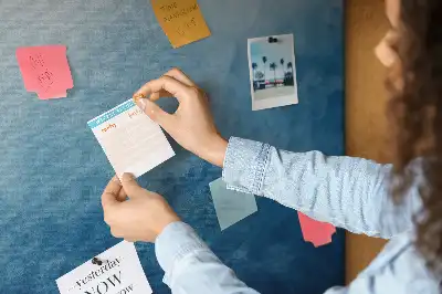 Water Abstraction Printed Cork Memo Board