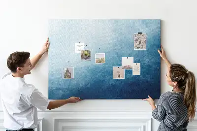 Water Abstraction Printed Cork Memo Board