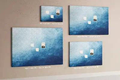 Water Abstraction Printed Cork Memo Board