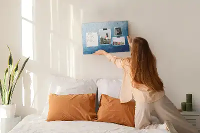 Water Abstraction Printed Cork Memo Board