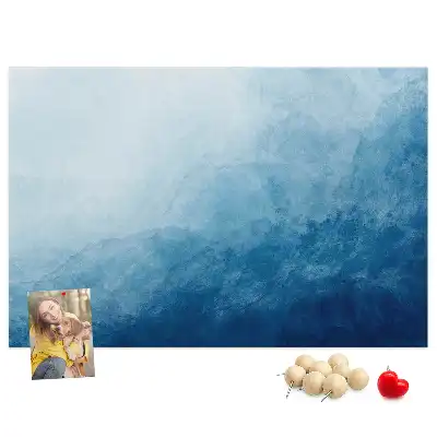 Water Abstraction Printed Cork Memo Board
