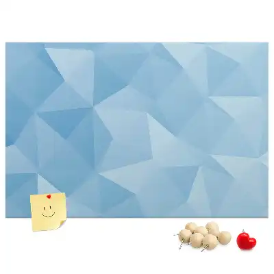 Cork memo board Triangles abstraction