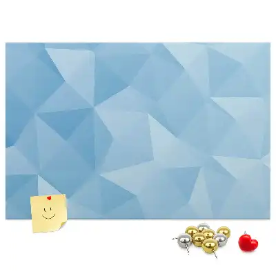 Cork memo board Triangles abstraction