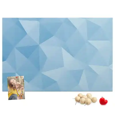 Cork memo board Triangles abstraction