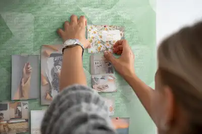 Abstract Printed Cork Board Triangles