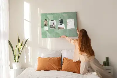 Abstract Printed Cork Board Triangles