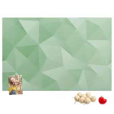 Abstract Printed Cork Board Triangles