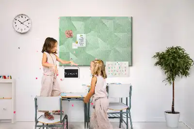 Abstract Printed Cork Board Triangles