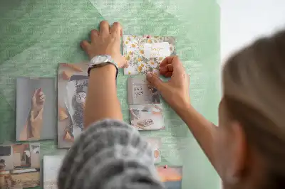 Abstract Printed Cork Board Triangles
