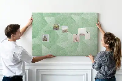 Abstract Printed Cork Board Triangles