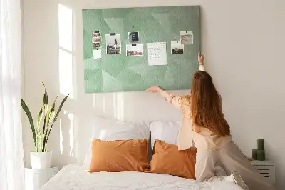Abstract Printed Cork Board Triangles